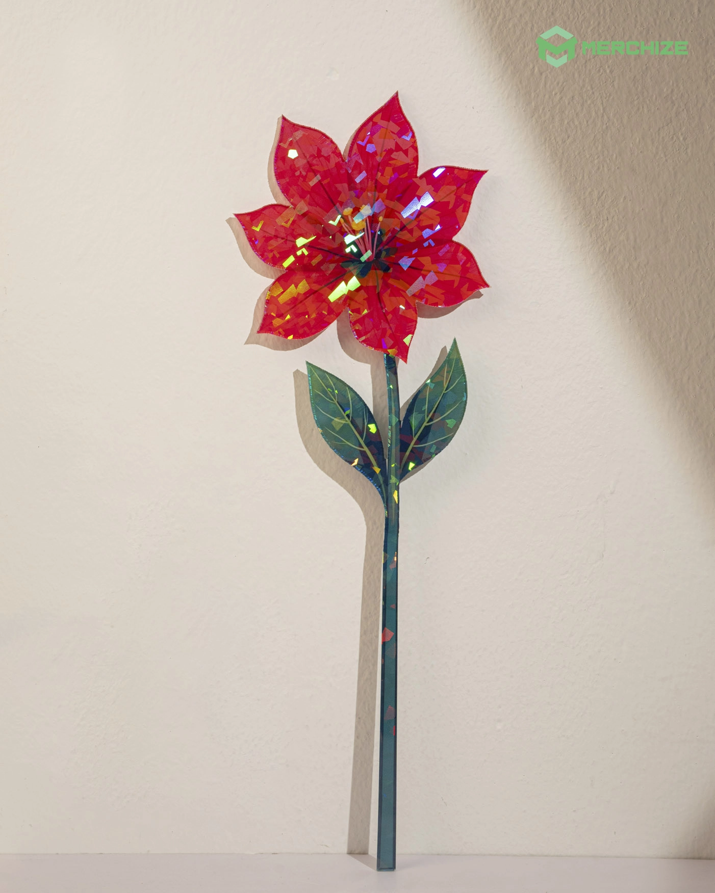 Custom Shape Hologram Flower