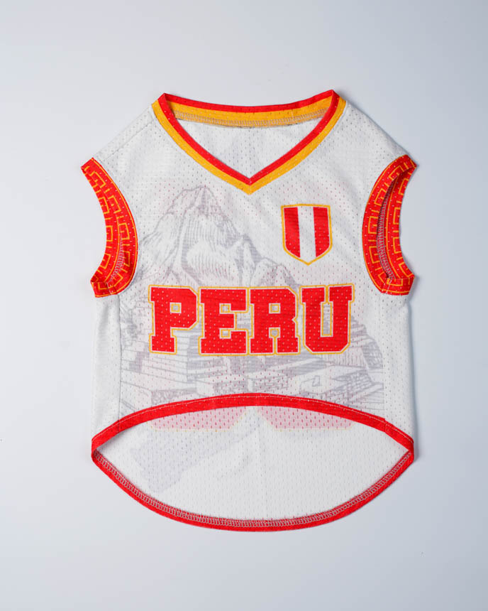 All-over Print Mesh Pet Soccer Jersey (Wide Shoulder)