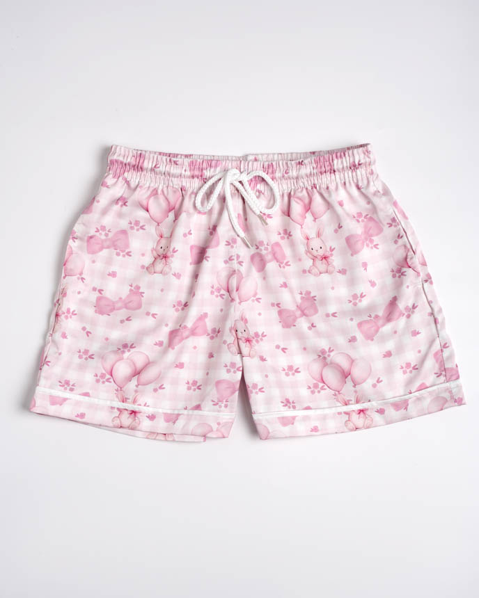 All-over Print Kid and Youth Satin Pajama Shorts