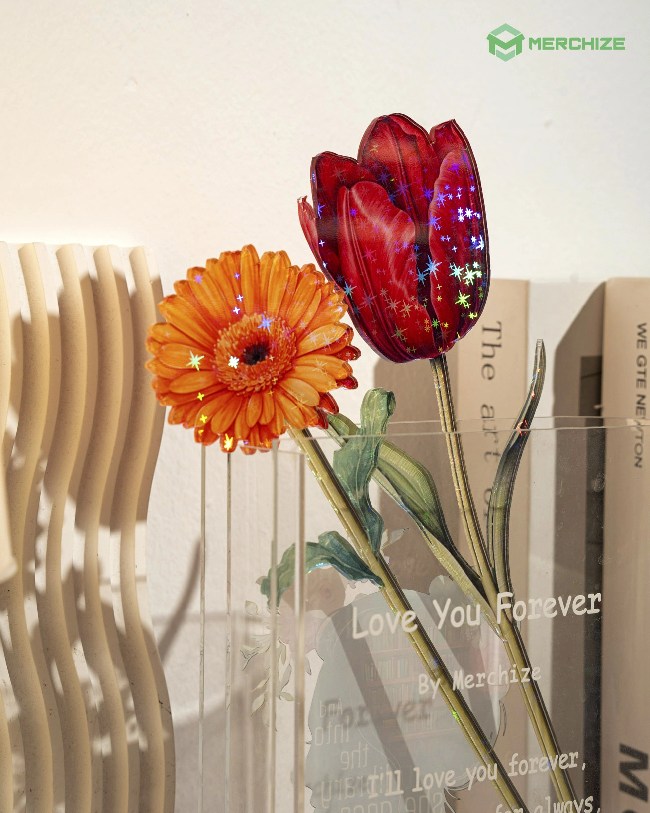 Custom Shape Hologram Flower