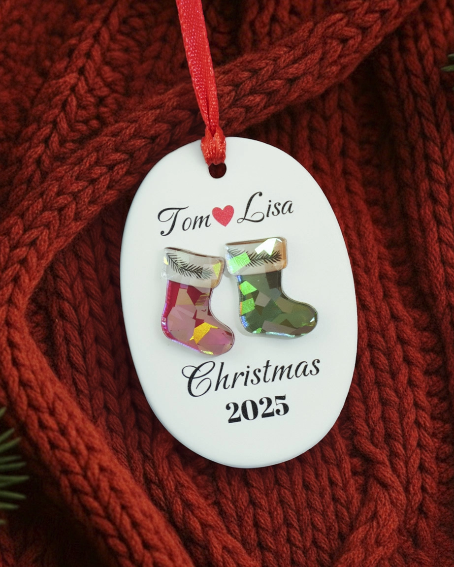 Ceramic and Hologram Ornament