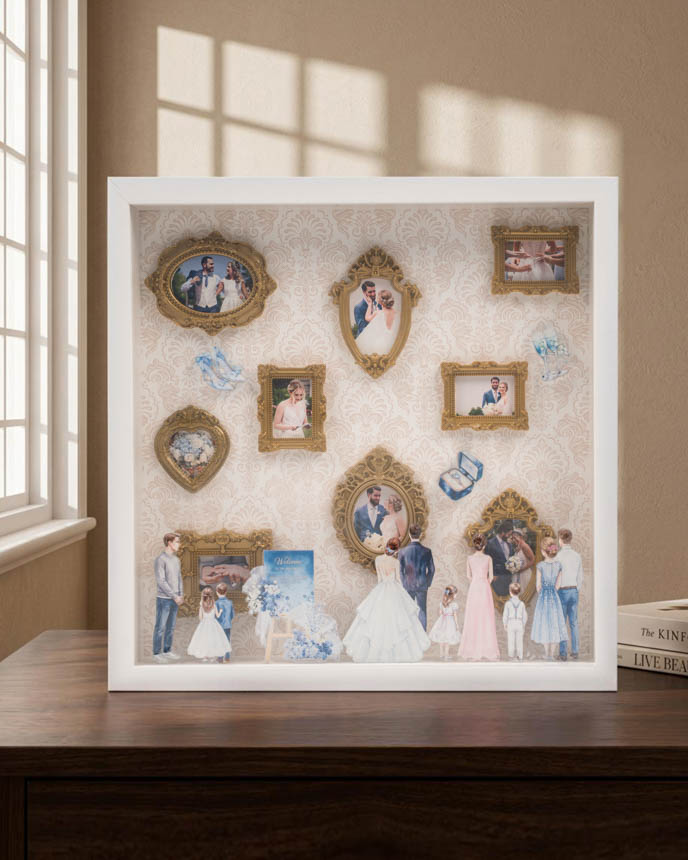 Custom Shape Acrylic And Photo Museum Frame Box