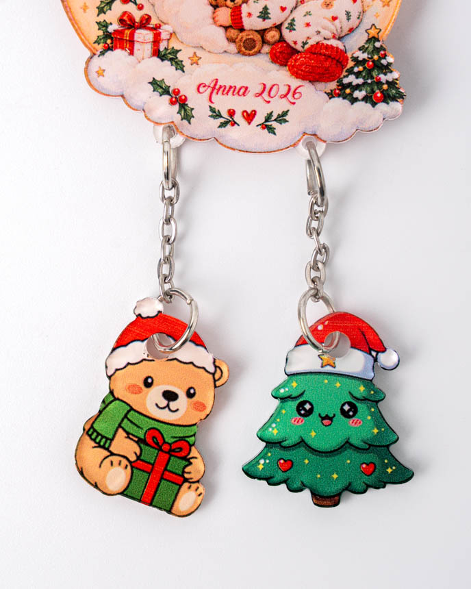 Custom Shape Acrylic Connected Keychain