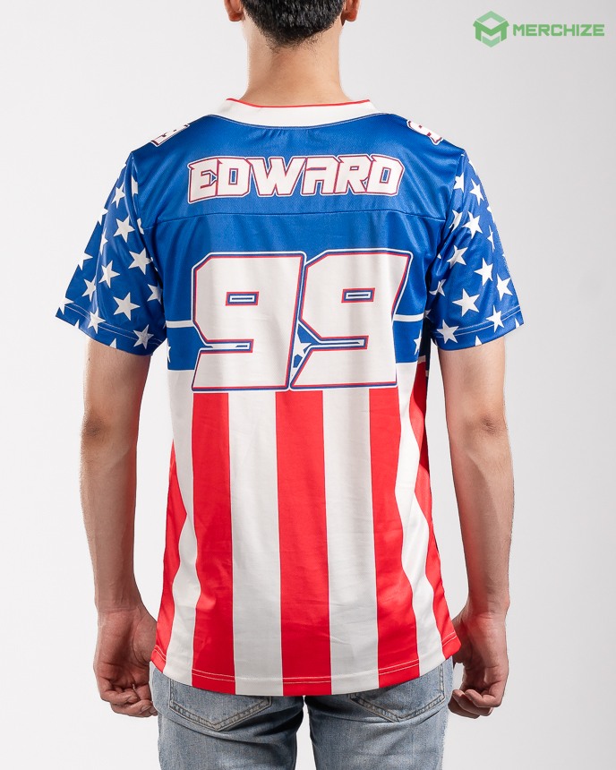 All-over Print Football Jersey- Print On Demand