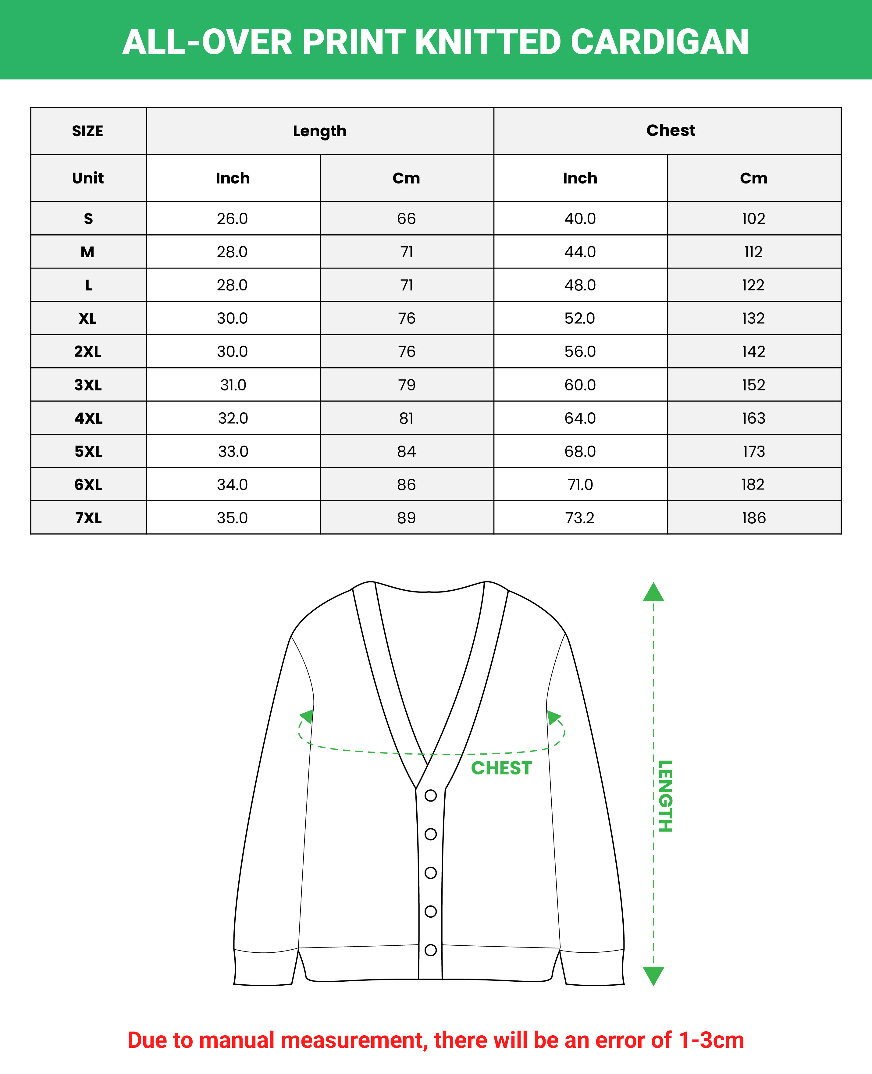 All-over Print Knitted Cardigan