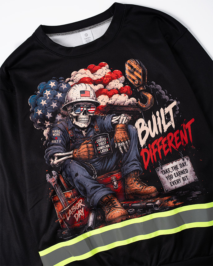 All-over Print Reflective Sweatshirt (Lightweight)