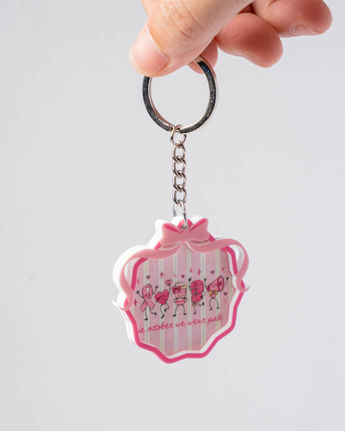 Custom Shape 2-Layer White Acrylic Tag