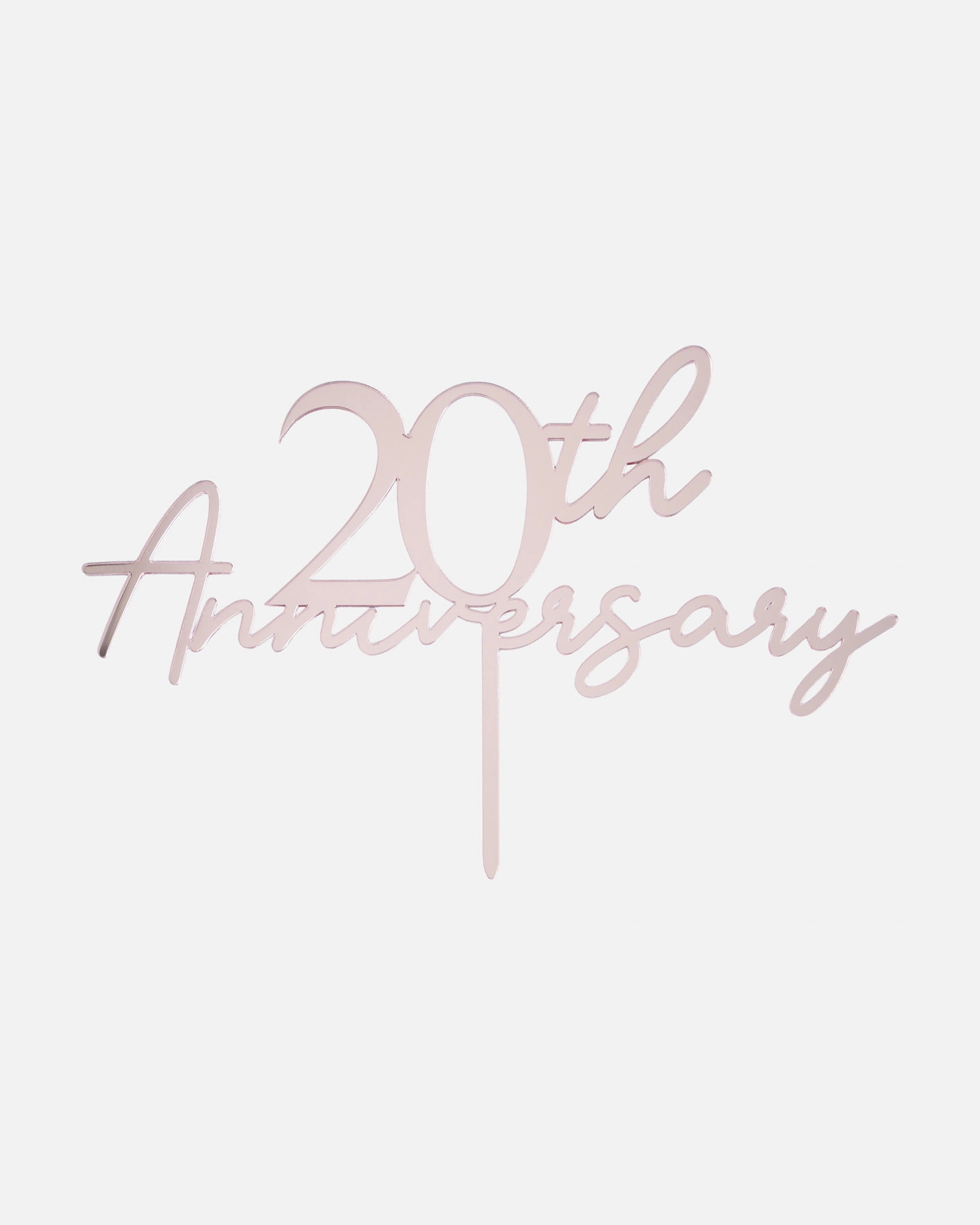 Custom Shape Acrylic Mirror Cake Topper