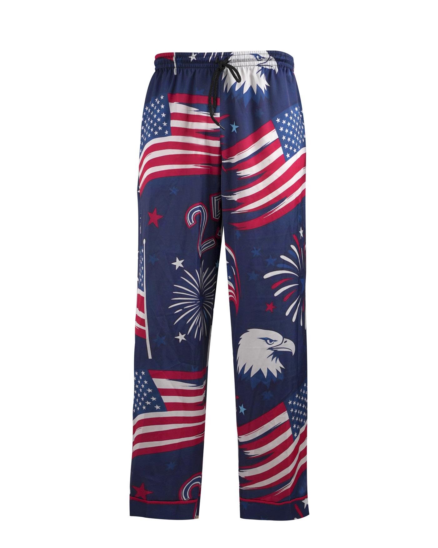 All-over Print Men's Satin Pajamas Set