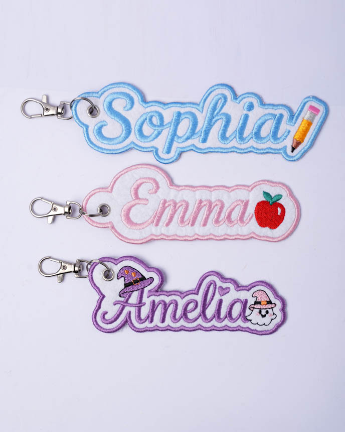 Embroidered Patch Keychain