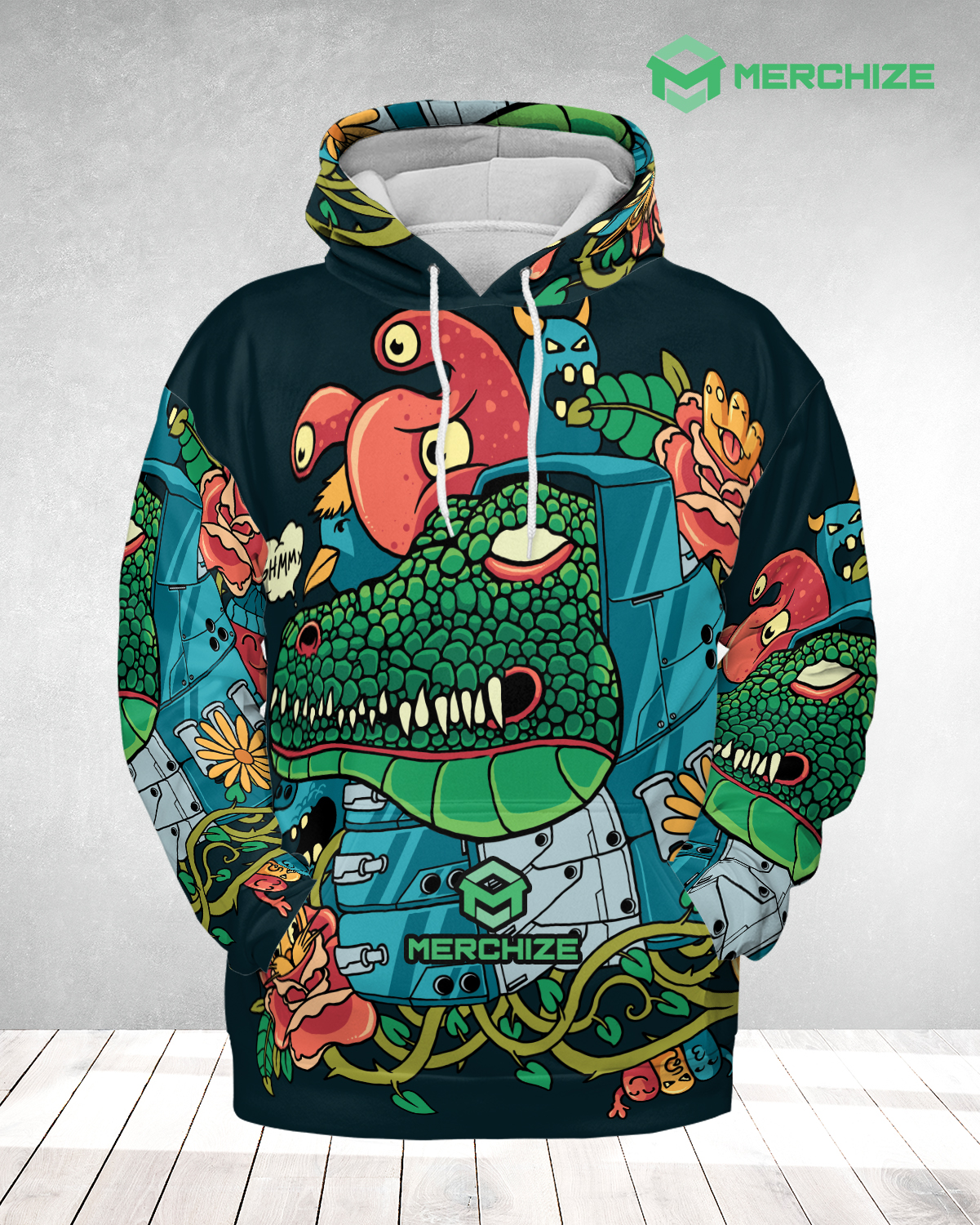 Custom All-over Print Hoodie (Lightweight) - Merchize