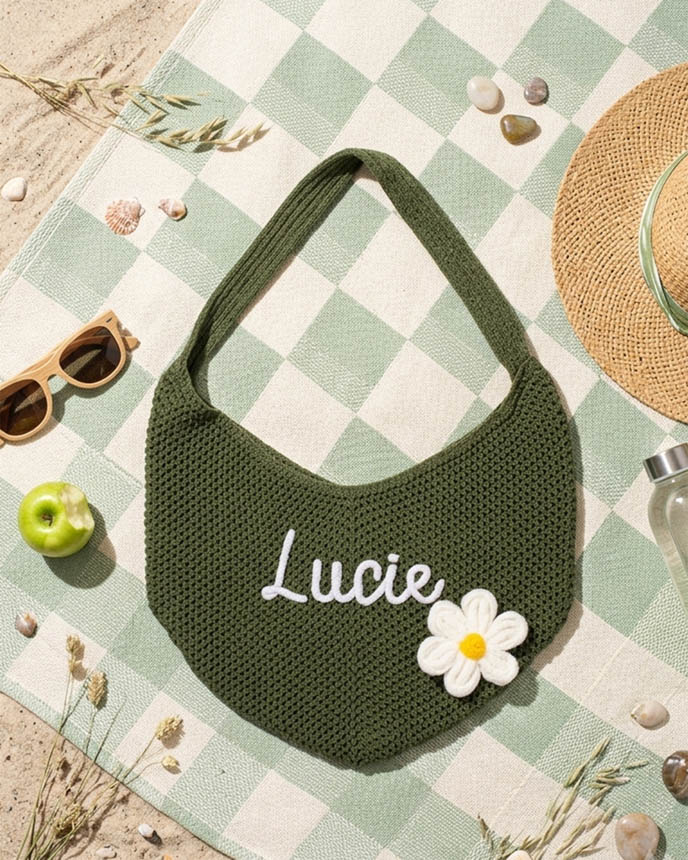 Embroidered Beach Tote Bag (Made in China)