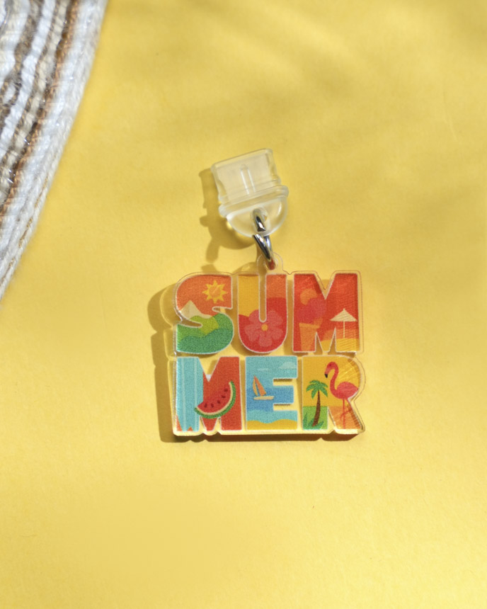 Custom Shape Acrylic Dust Plug Charm