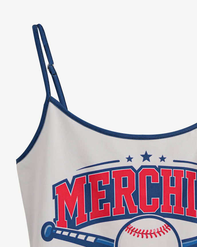 All-over Print Women's Fitted Tank Top (Thin Straps)