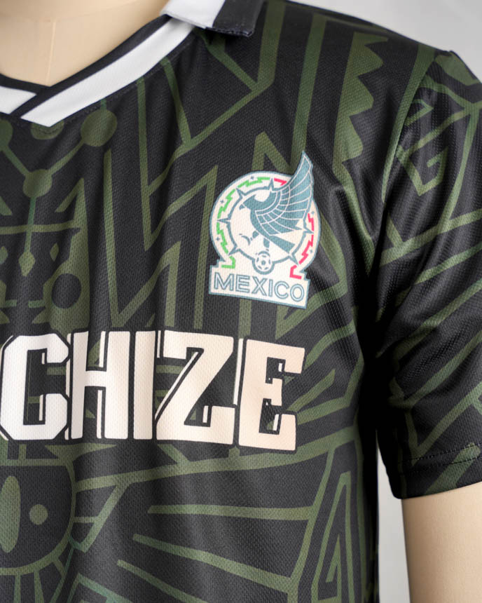 All-over Print Collared Football Jersey