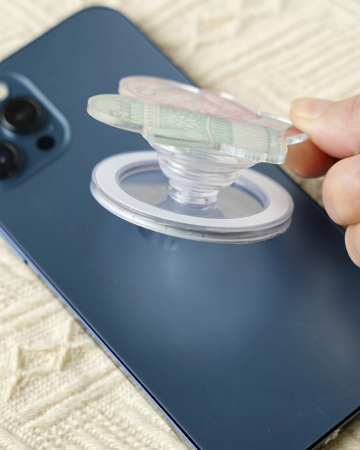 Custom Shape Hologram Magnetic Phone Grip