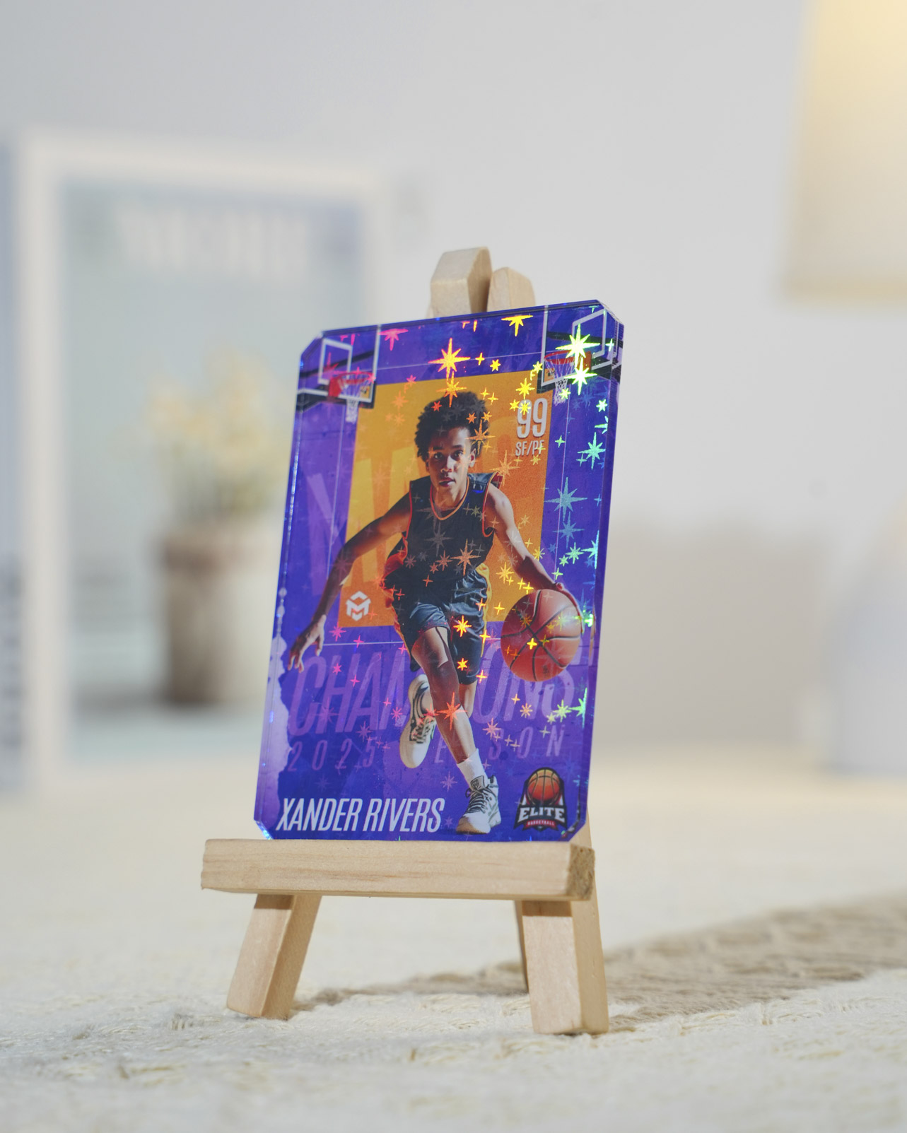 Custom Shape Hologram Card