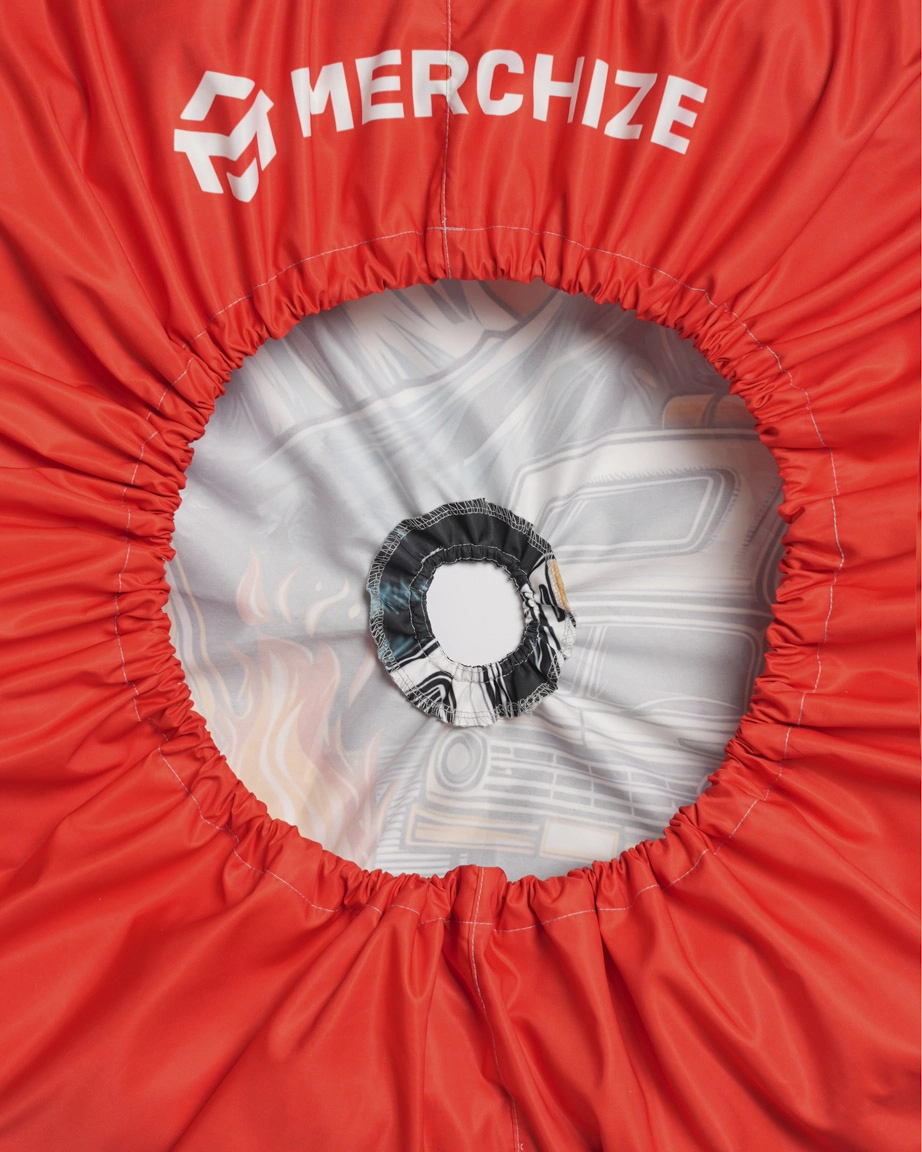 Spare Tire Cover With Elastic Backup Camera Hole