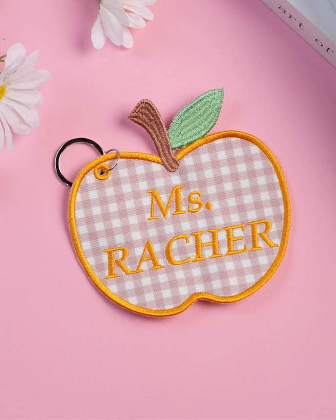 Custom Shape Embroidered Canvas Tag 