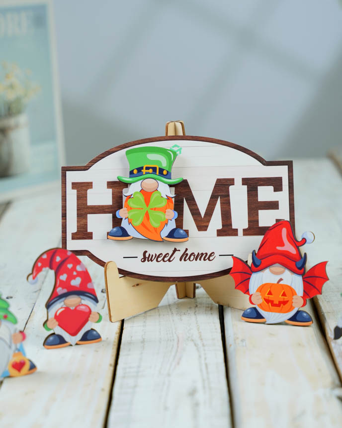Custom Shape Interchangeable Wood Sign