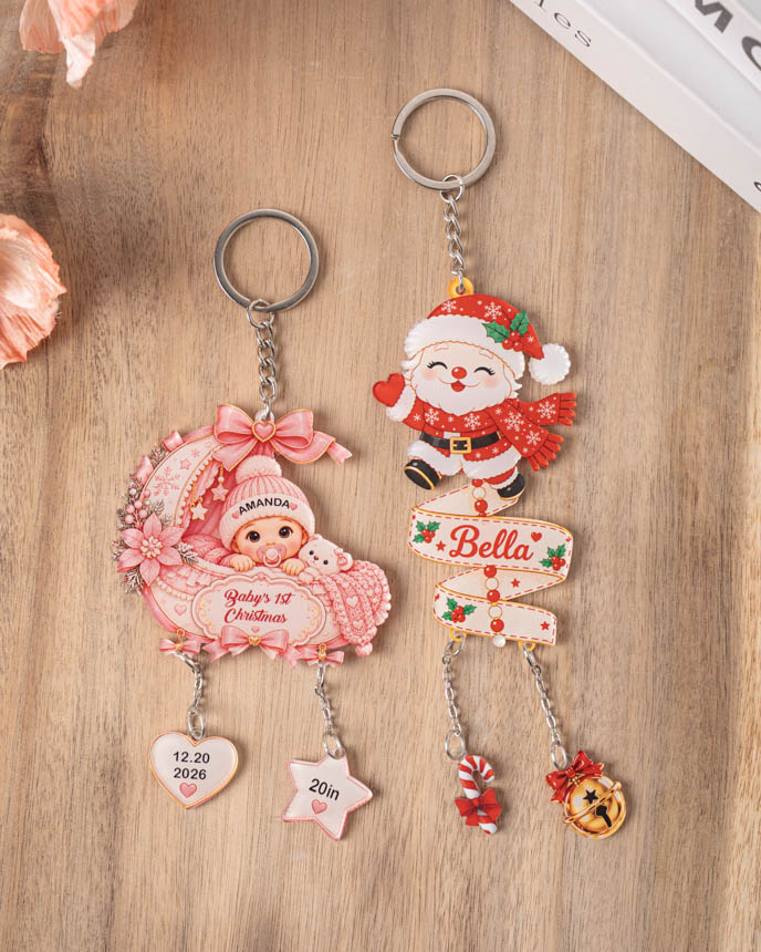 Custom Shape Acrylic Connected Keychain