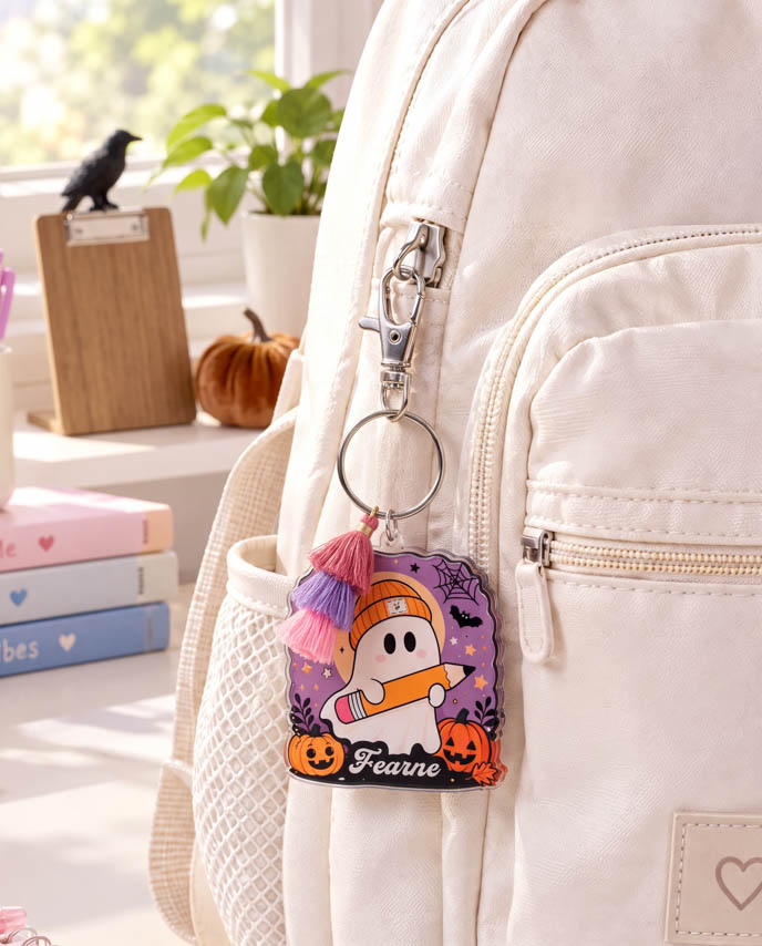 Custom Shape 2-Layer Clear Acrylic Tag With Tassel