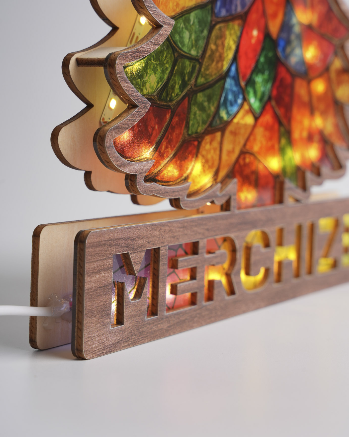 Custom Shape Suncatcher Photo Night Light Box