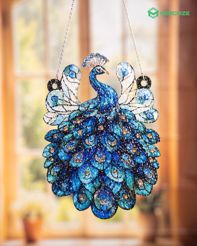  Custom Shape Water Ripple Acrylic Suncatcher 