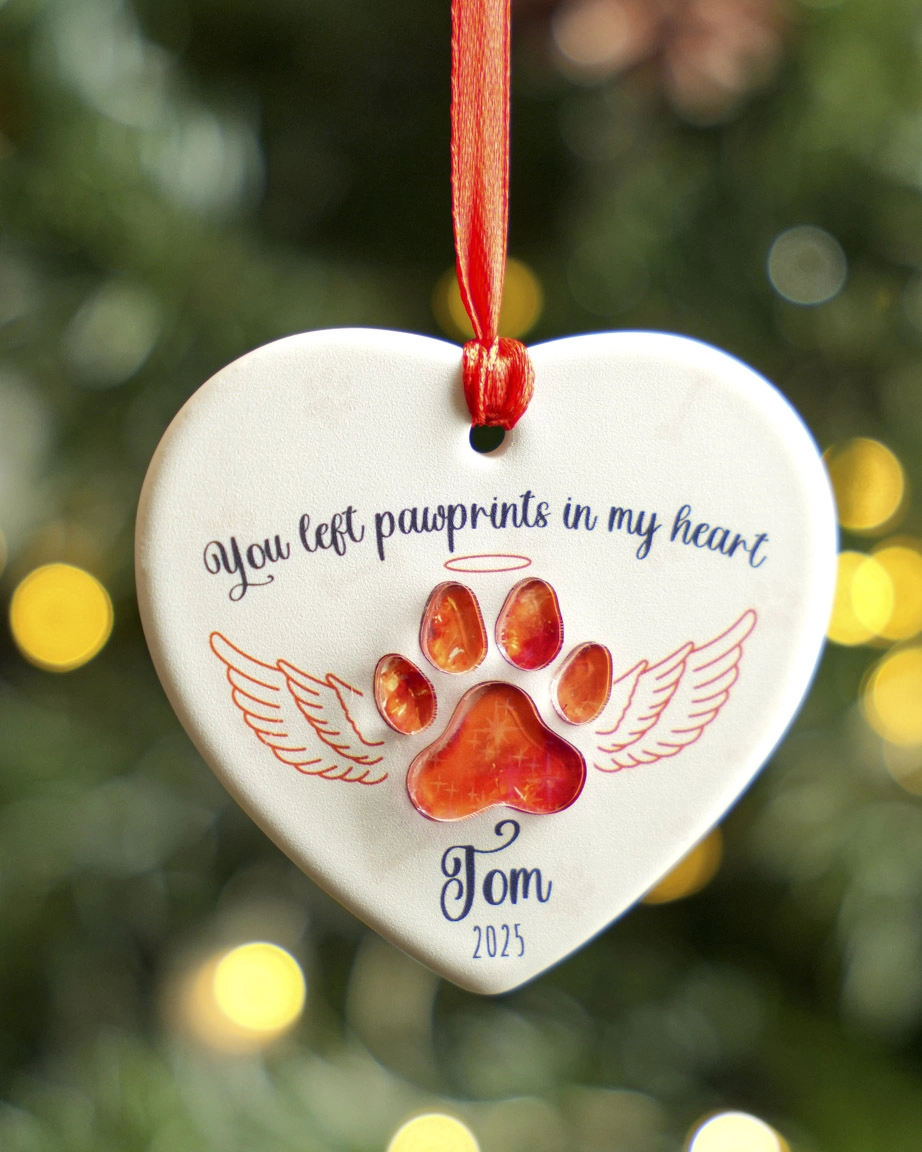 Ceramic and Hologram Ornament