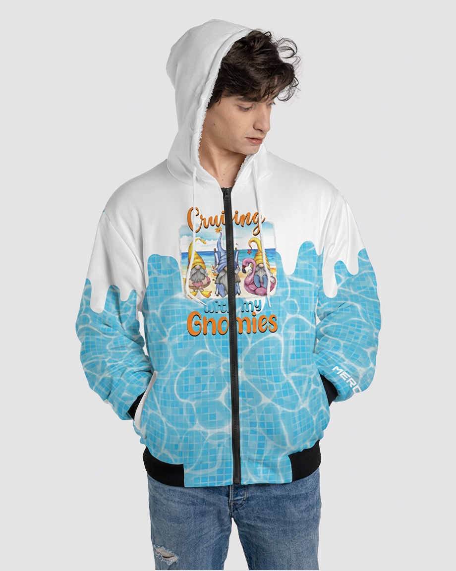 All-over Print Fleece Zip Hoodie