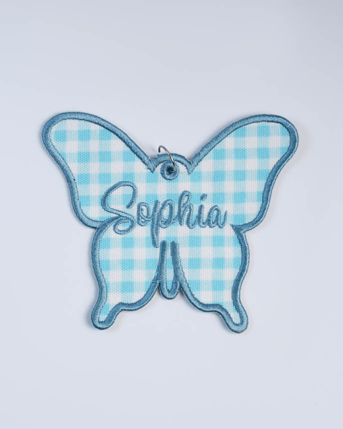 Custom Shape Embroidered Canvas Tag 