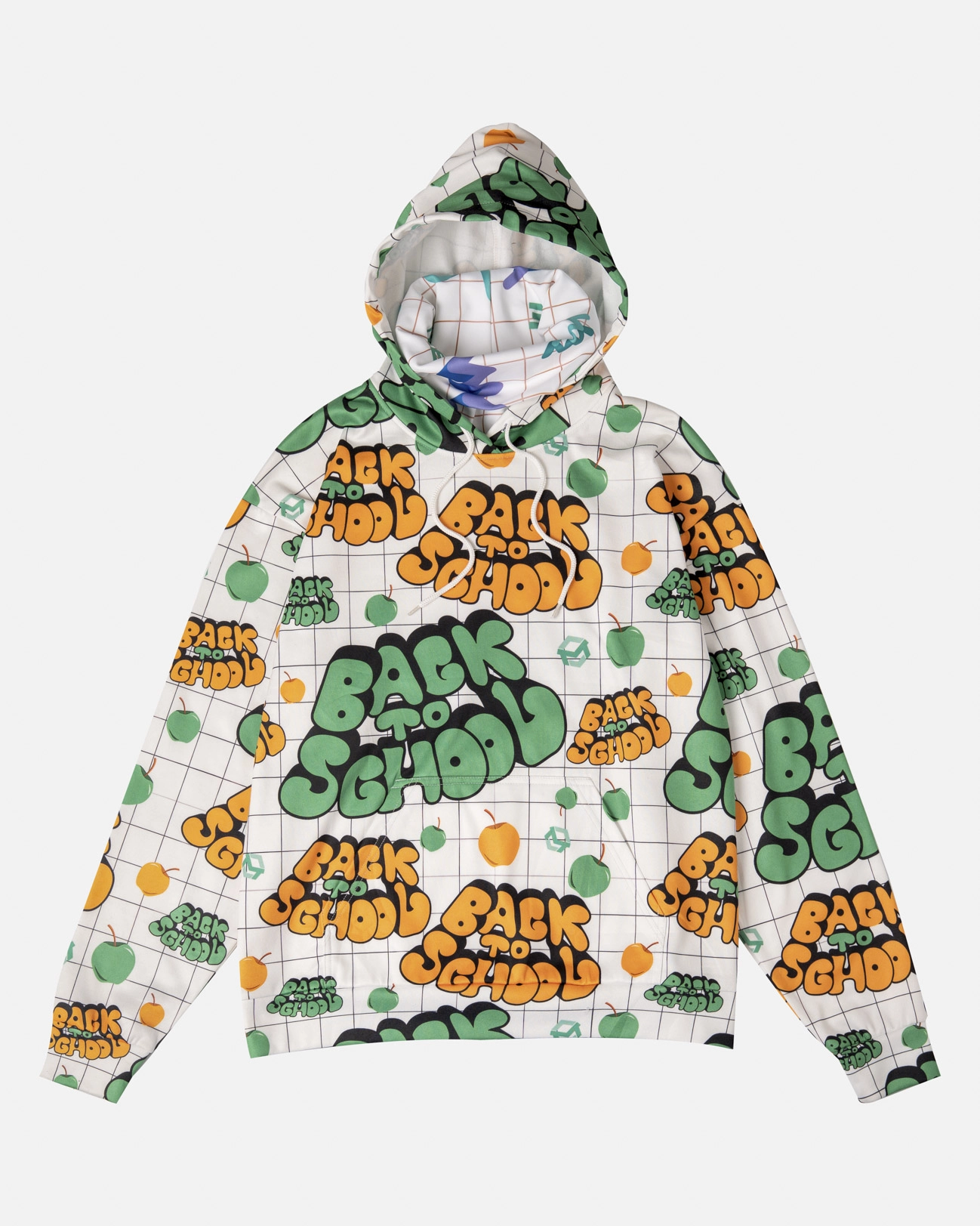 All-over Print Gaiter Hoodie (Lightweight)
