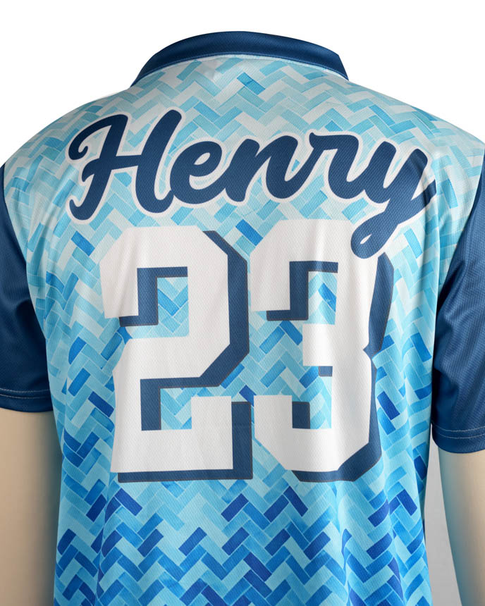 All-over Print Collared Football Jersey