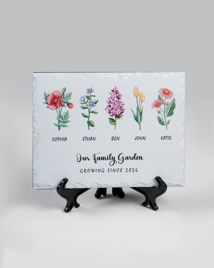 2-side Printed Memorial Garden Stone