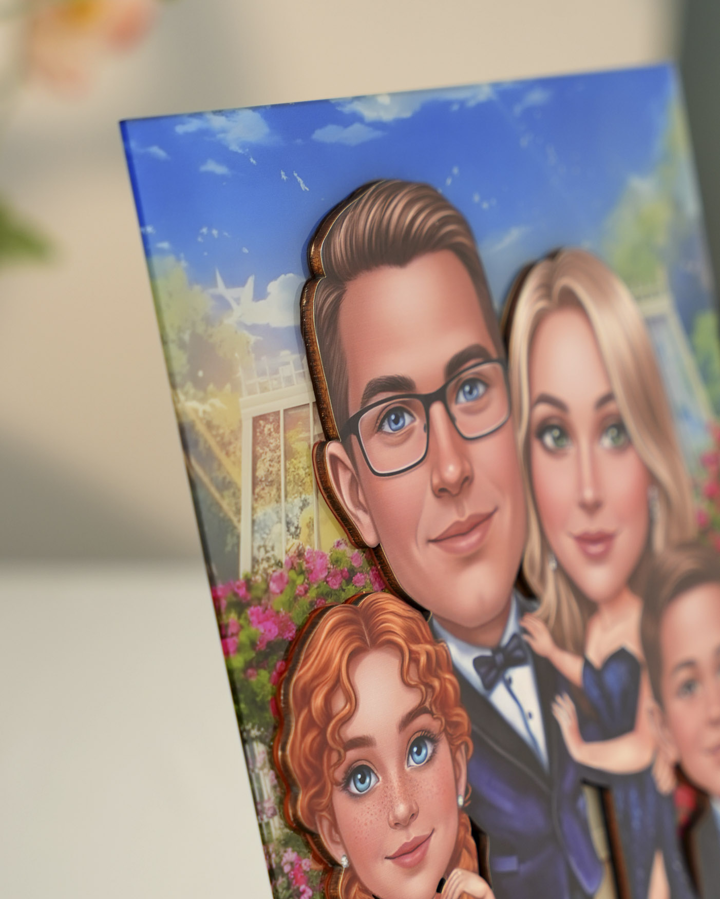 Custom Shape Wood and Acrylic Sign