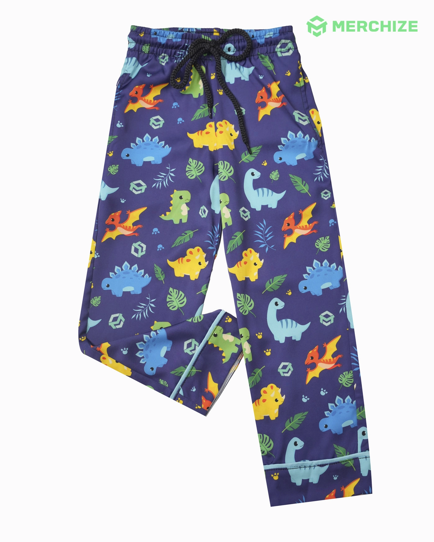 All-over Print Kid Satin Pajamas Set