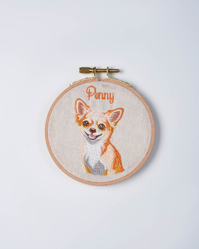 Embroidered Hoop Ornament
