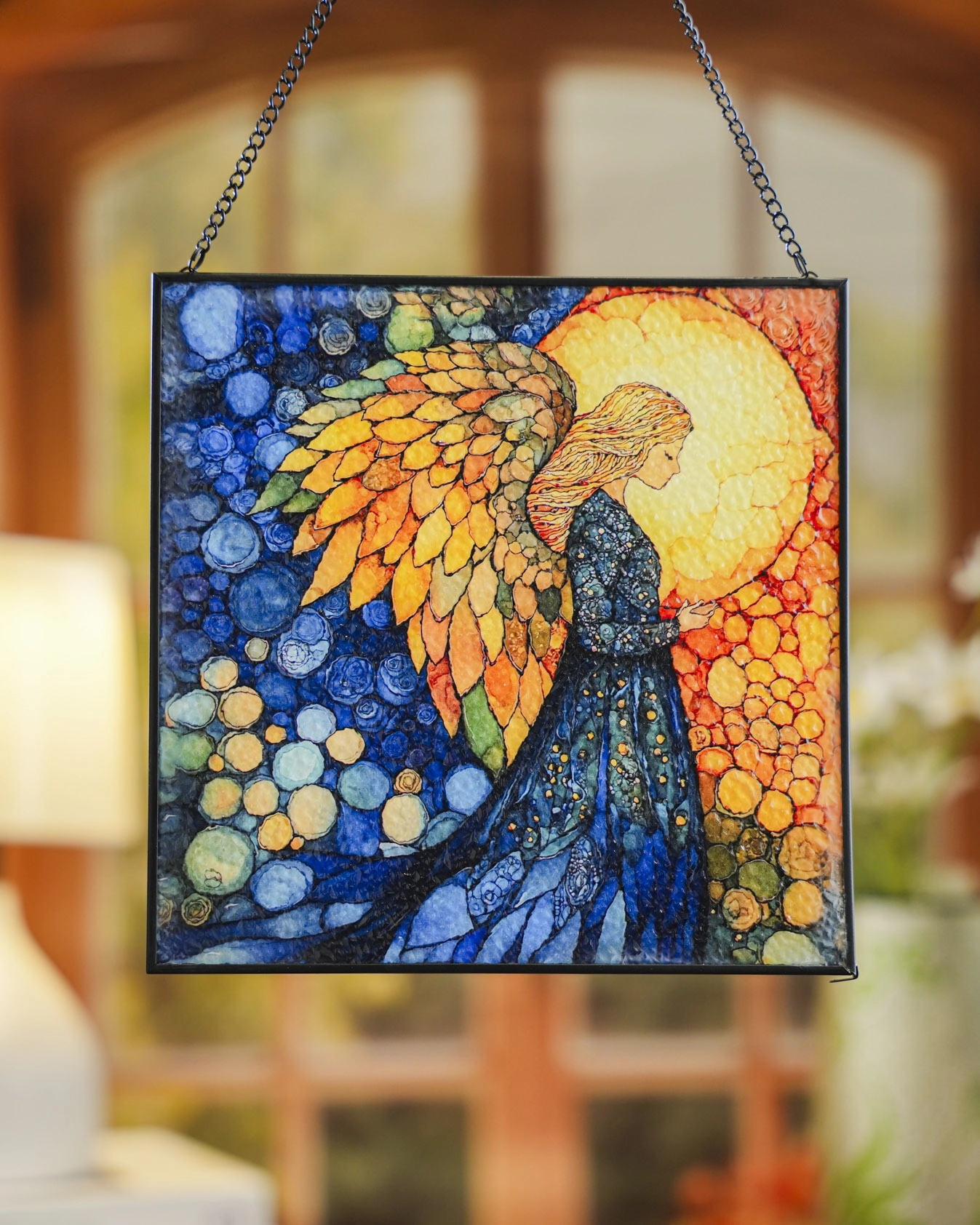 Stained Glass Suncatcher for Window Hanging