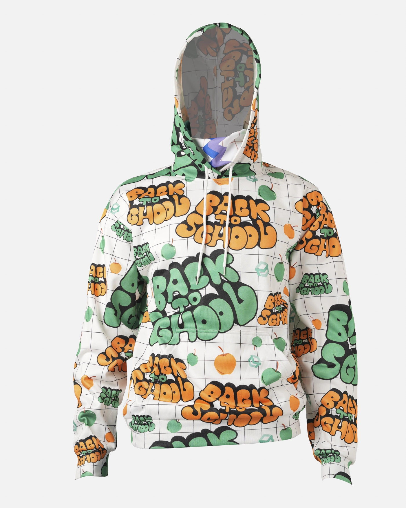 All-over Print Gaiter Hoodie (Lightweight)