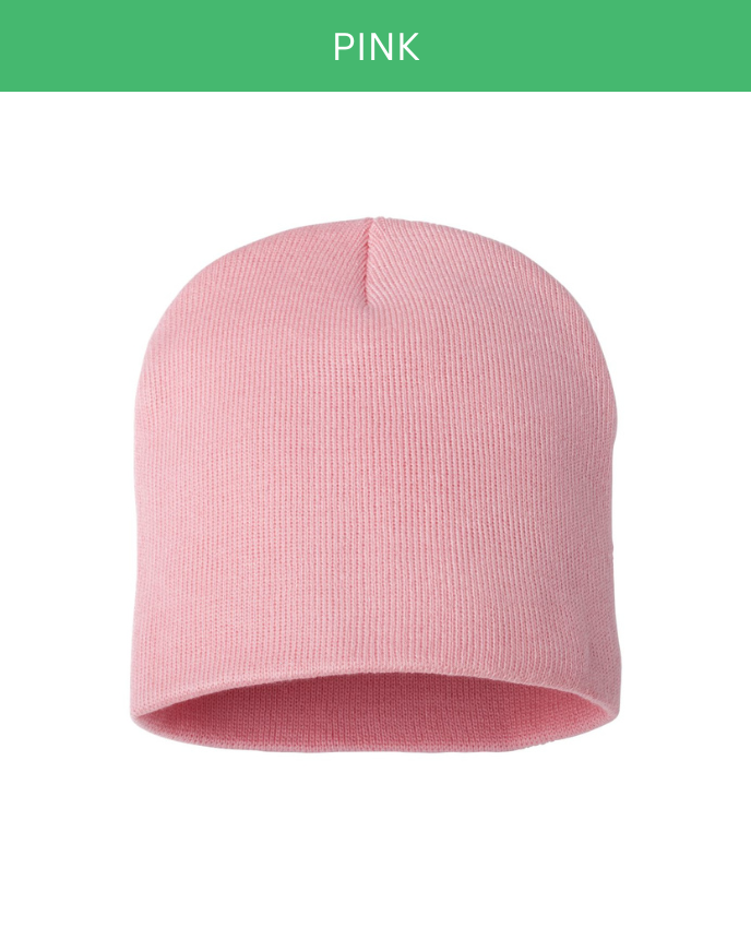 Engraved Leather Patch Beanie for Kid (Made in US) 