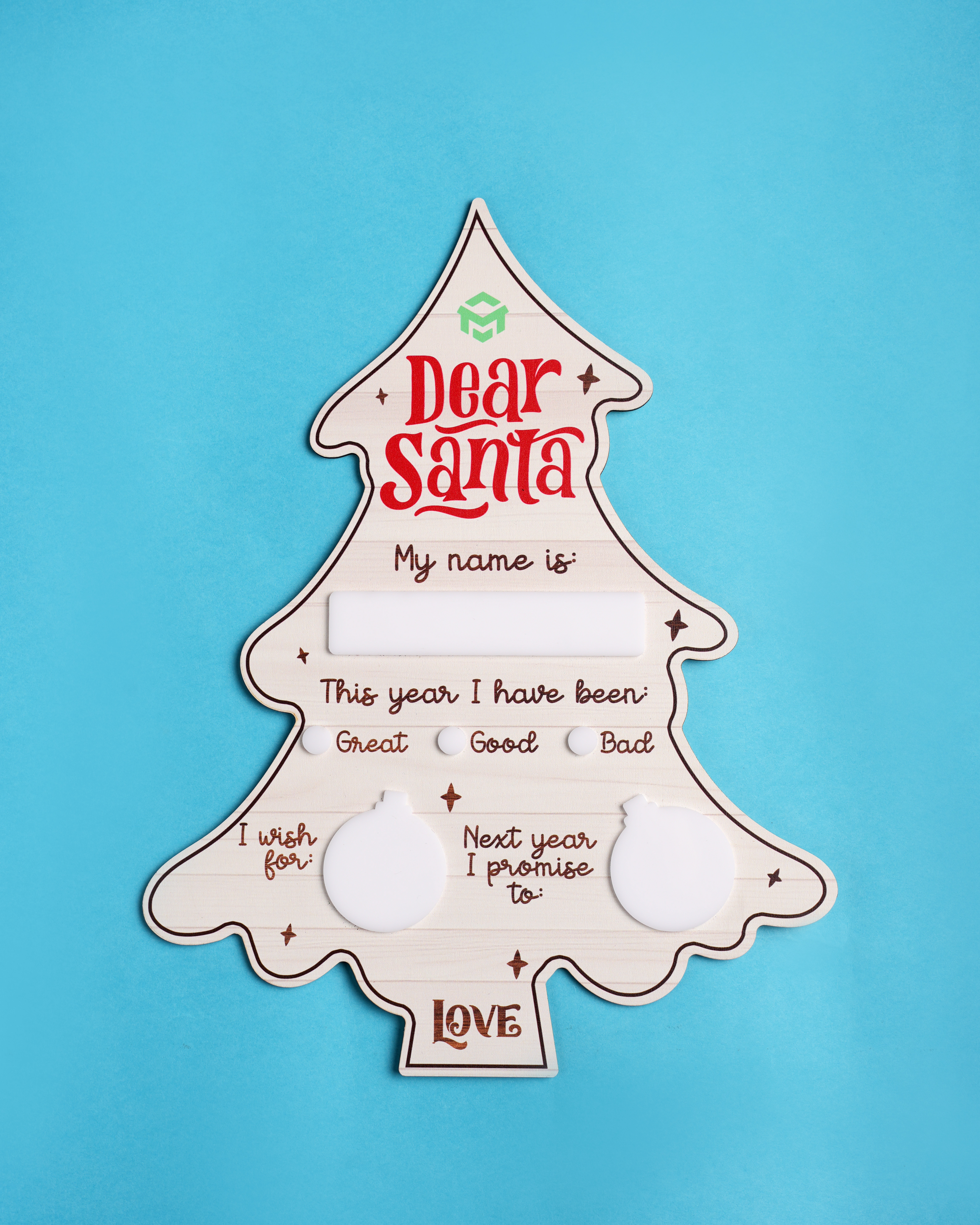 Custom Shape Reusable Wooden Sign