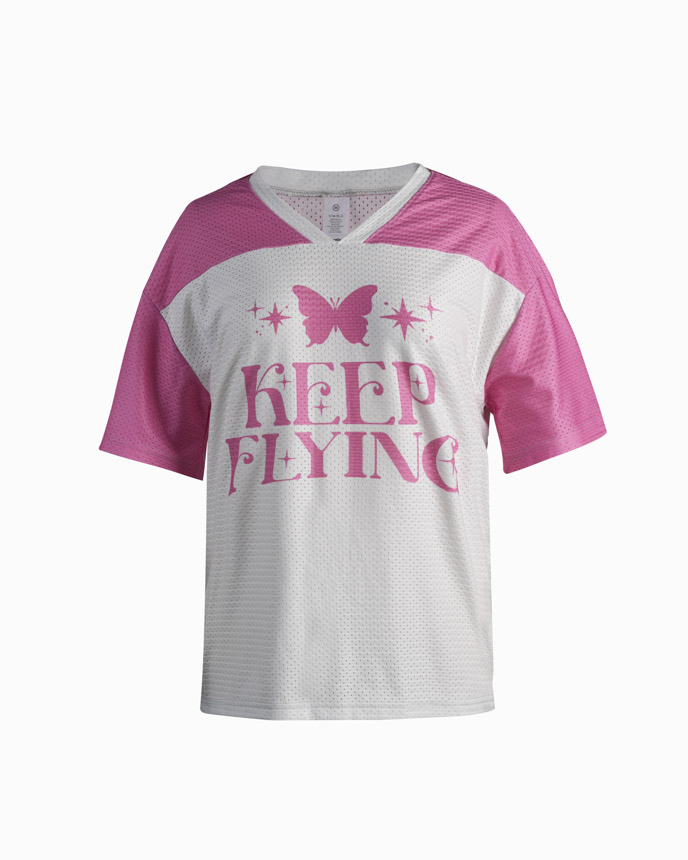 All-over Print Drop Shoulder Mesh Football Jersey