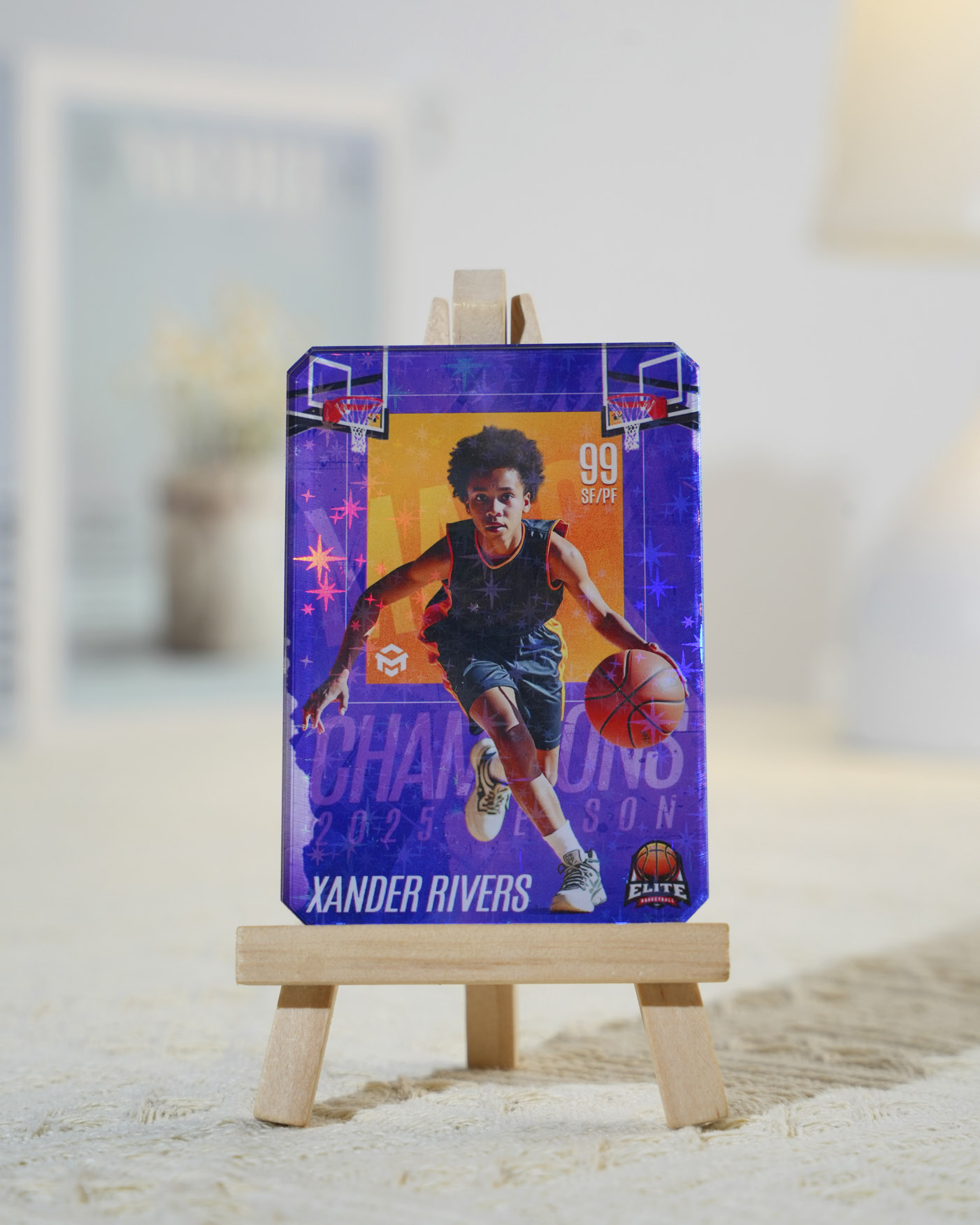 Custom Shape Hologram Card