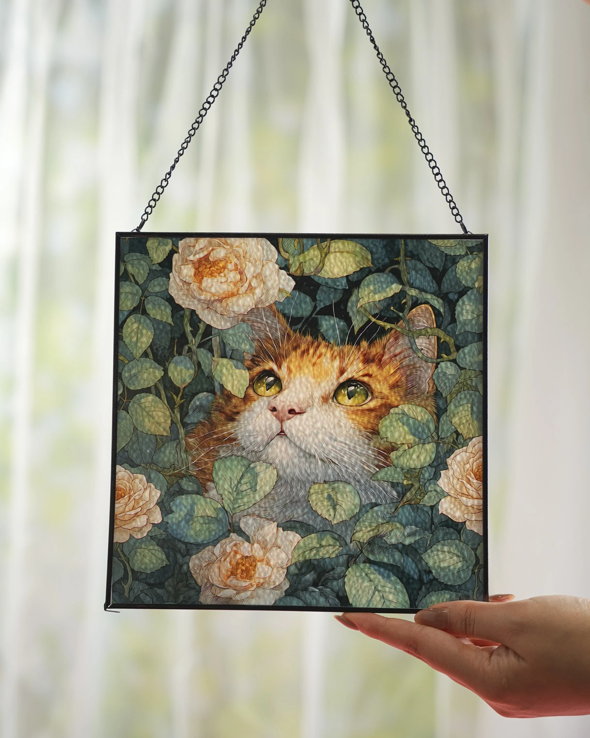 Stained Glass Suncatcher for Window Hanging