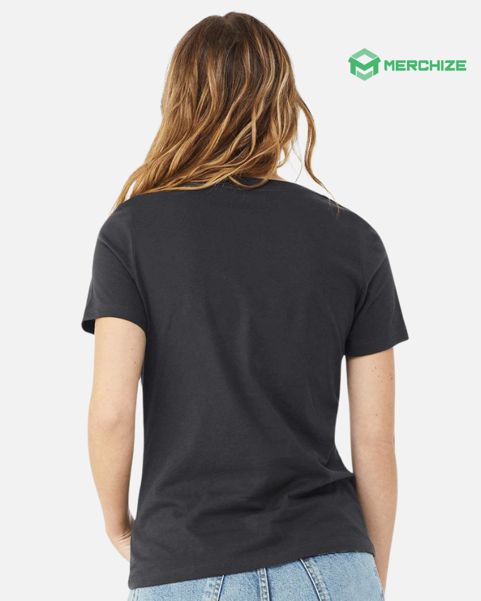 Women’s Relaxed Jersey V-Neck Tee Bella Canvas 6405 (Made in US)