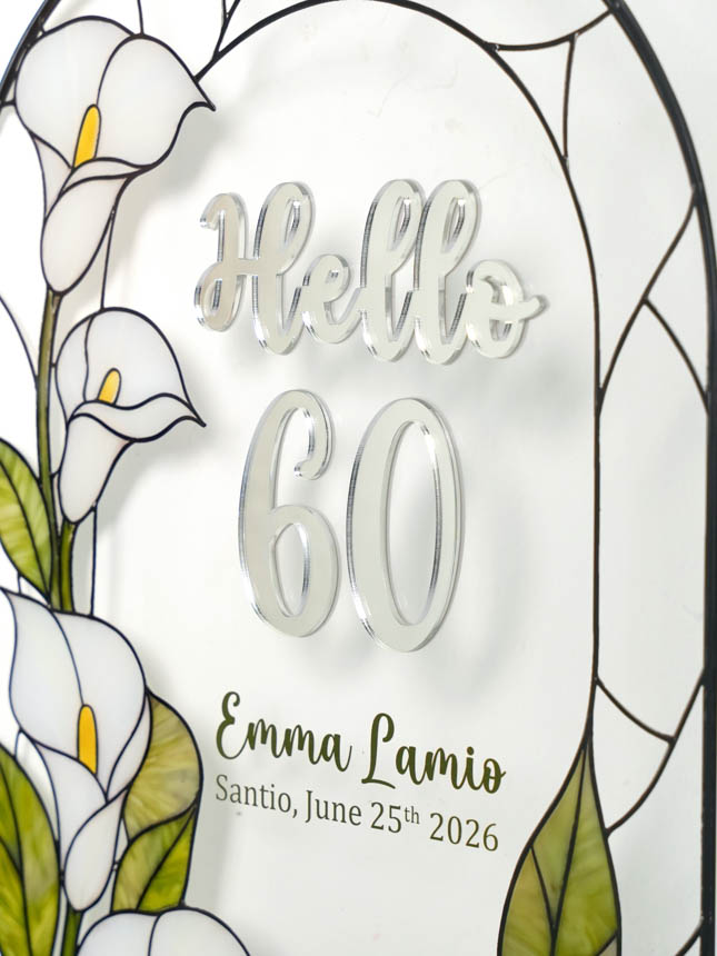 Custom Shape Acrylic And Acrylic Mirror Welcome Sign