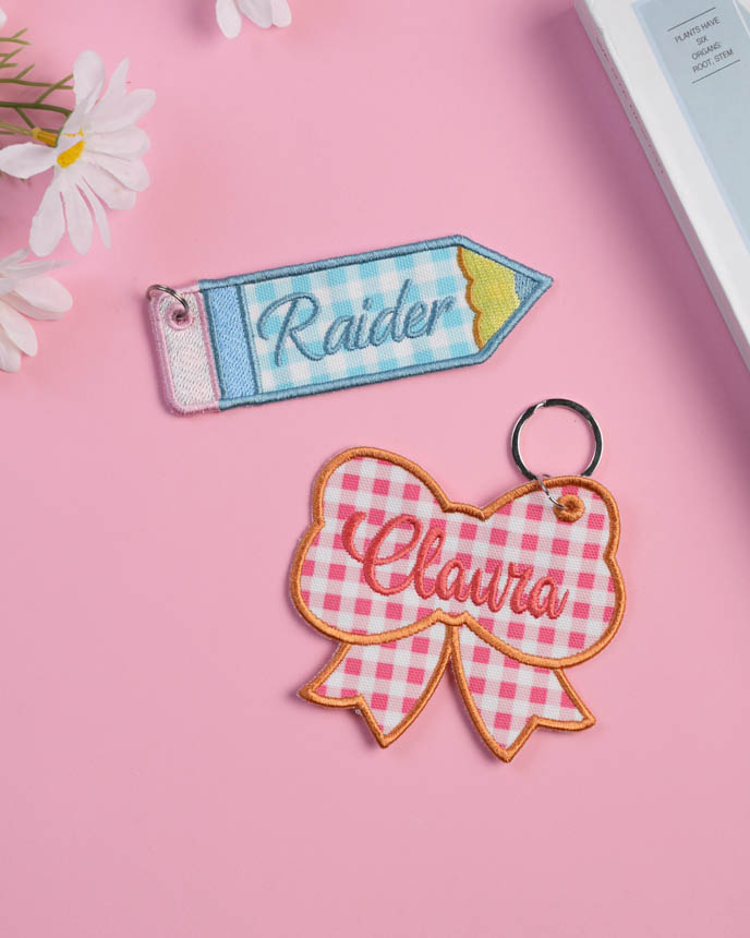 Custom Shape Embroidered Canvas Tag 