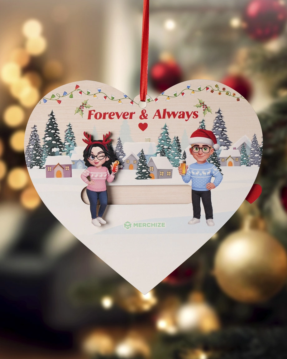 Custom Shape Wooden Slider Ornament