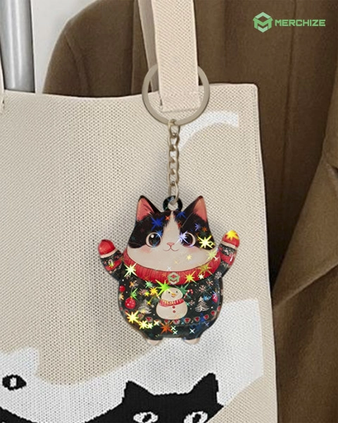 Custom Shape Acrylic Hologram Keychain